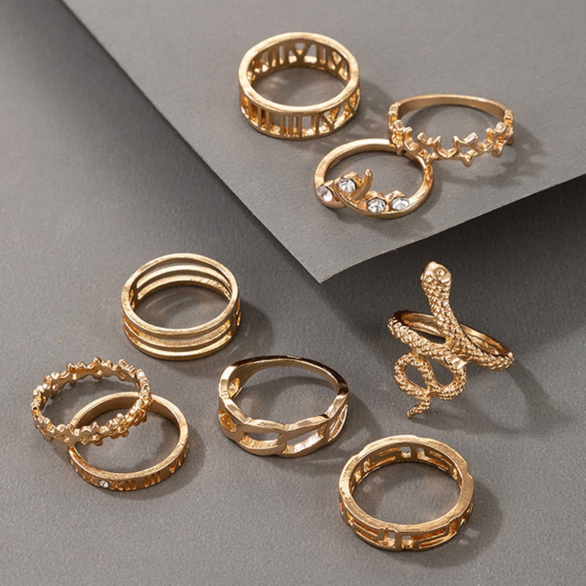 Contemporary Stackable Rings Set (Style 3)